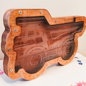 Pénzgyűjtő persely - munkagép1 - otthon & életmód - dekoráció - asztal és polc dekoráció - persely - Meska.hu