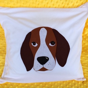 Beagle kutyás párna  /babzsák töltettel/ - otthon & életmód - lakástextil - párna & párnahuzat - Meska.hu