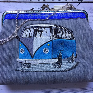  Volkswagen T1 retro autós fémkeretes- farmer  tárca. - táska & tok - kézitáska & válltáska - válltáska - Meska.hu