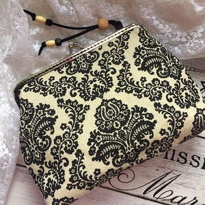 CAFE DE PARIS romantikus - kendervászon fémkeretes tárca. -  - Meska.hu