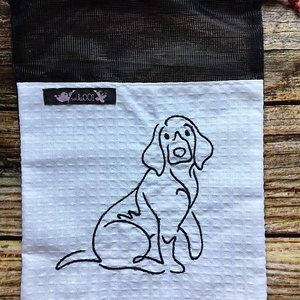Beagle öko zsák - táska & tok - bevásárlás & shopper táska - zöldség/gyümölcs zsák - Meska.hu