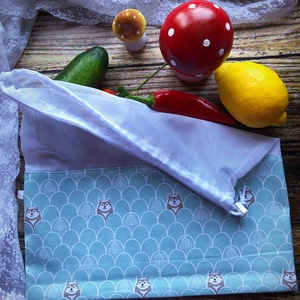 Farkasos öko zsák - táska & tok - bevásárlás & shopper táska - kenyeres zsák - Meska.hu