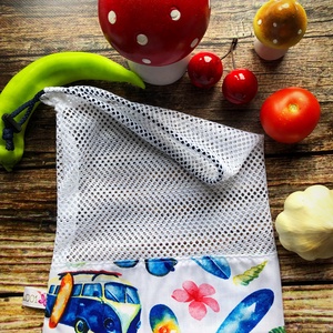 Autós öko zsák VW T1 - táska & tok - bevásárlás & shopper táska - zöldség/gyümölcs zsák - Meska.hu