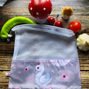 Hattyús öko zsák - táska & tok - bevásárlás & shopper táska - kenyeres zsák - Meska.hu