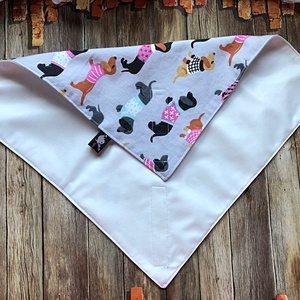 Tacskós öko szendvics csomagoló-textil szalvéta  PUL belsővel - táska & tok - uzsonna- & ebéd tartó - szendvics csomagoló - Meska.hu