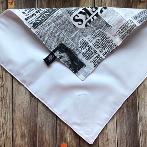 Újságmintás öko szendvics csomagoló-textil szalvéta PUL belsővel - táska & tok - uzsonna- & ebéd tartó - szendvics csomagoló - Meska.hu
