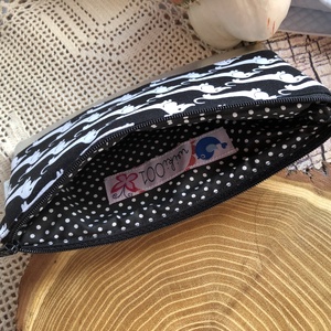 Tacskós pamutvászon és textilbőr neszesszer-tolltartó - táska & tok - neszesszer - Meska.hu