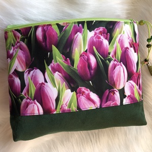 Nagyméretű tulipános utazós talpas neszesszer - táska & tok - neszesszer - Meska.hu
