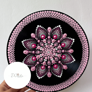 Rózsaszín mandala, Otthon & Életmód, Dekoráció, Fali és függő dekoráció, Falra akasztható dekor, , MESKA