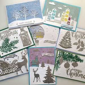 Kézzel készített karácsonyi üdvözlőlap kollekció  elegáns, ünnepi és egyedi (darabonként kapható), Karácsony, Karácsonyi ajándékozás, Karácsonyi képeslap, üdvözlőlap, ajándékkísérő, , MESKA