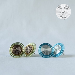 WIRE spirál fülbevaló, Ékszer, Fülbevaló, Pötty fülbevaló, Ékszerkészítés, Fémmegmunkálás, MESKA