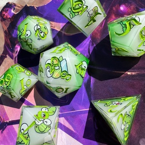 [Keroppi] - Kocka készlet  - játék & sport - táblajáték és kártyajáték - társasjátékok - Meska.hu