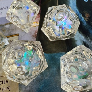 [FOGLALT] - �Havasi Gyopár liquid core kocka készlet  - játék & sport - táblajáték és kártyajáték - társasjátékok - Meska.hu