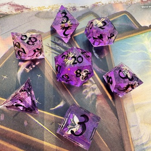 [Purple Witch] - 7 darabos kocka készlet  - Meska.hu