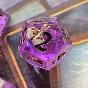 [Purple Witch] - 7 darabos kocka készlet  - játék & sport - táblajáték és kártyajáték - társasjátékok - Meska.hu