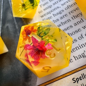 [Summer Garden] - 7 darabos kocka készlet - játék & sport - táblajáték és kártyajáték - társasjátékok - Meska.hu