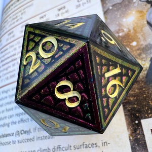 [Dragon Egg] - 35mm d20 single kocka - játék & sport - táblajáték és kártyajáték - társasjátékok - Meska.hu