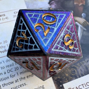 [Ice Dragon Egg] - 35mm d20 single kocka - Meska.hu