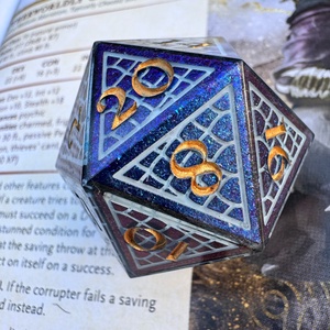 [Ice Dragon Egg] - 35mm d20 single kocka - játék & sport - táblajáték és kártyajáték - társasjátékok - Meska.hu