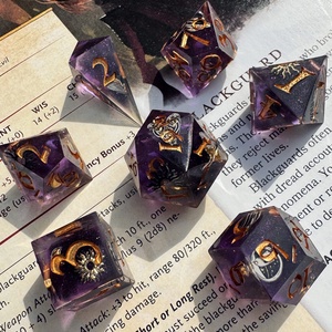 [Purple Witch II.] - 7 darabos kocka készlet  - Meska.hu