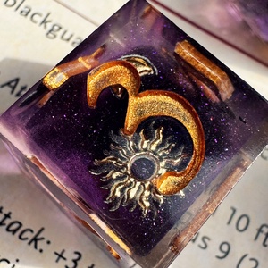 [Purple Witch II.] - 7 darabos kocka készlet  - játék & sport - táblajáték és kártyajáték - társasjátékok - Meska.hu