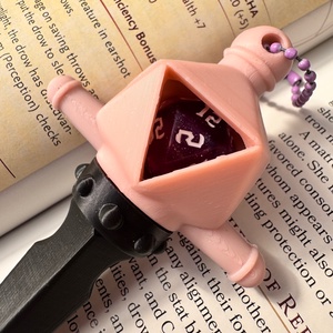 [Fighter] - D20 tartó charm, Táska & Tok, Kulcstartó & Táskadísz, Kulcstartó, Mindenmás, MESKA