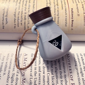 [Potion] - D20 tartó charm - Meska.hu