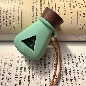 [Potion] - D20 tartó charm - táska & tok - kulcstartó & táskadísz - kulcstartó - Meska.hu