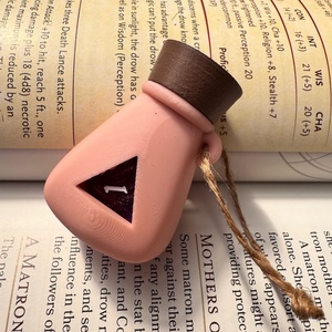 [Potion] - D20 tartó charm - táska & tok - kulcstartó & táskadísz - kulcstartó - Meska.hu
