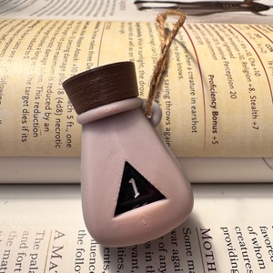 [Potion] - D20 tartó charm - táska & tok - kulcstartó & táskadísz - kulcstartó - Meska.hu