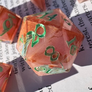 [Fae Pond] - 7 darabos kocka készlet  - játék & sport - táblajáték és kártyajáték - társasjátékok - Meska.hu