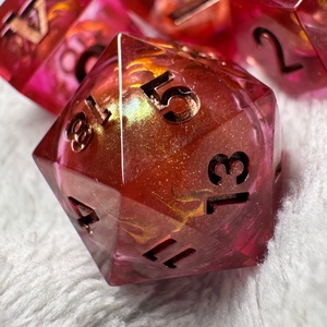 [Phoenix Blood] - 7 darabos liquid core kocka készlet , Játék & Sport, Táblajáték és Kártyajáték, Társasjátékok, Dobókocka, Mindenmás, MESKA