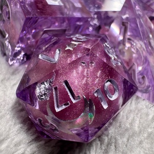 [Witch Blood] - 7 darabos liquid core kocka készlet  - Meska.hu