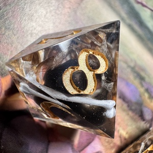 [Obsidian Dragon] - 7 darabos kocka készlet  - játék & sport - táblajáték és kártyajáték - társasjátékok - dobókocka - Meska.hu