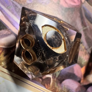 [Obsidian Dragon] - 7 darabos kocka készlet  - játék & sport - táblajáték és kártyajáték - társasjátékok - dobókocka - Meska.hu