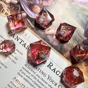 [Blood for the Blood God] - 7 darabos kocka készlet  - játék & sport - táblajáték és kártyajáték - társasjátékok - dobókocka - Meska.hu