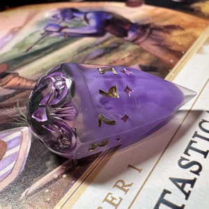 [Lilac Thorn] - Single D10 - játék & sport - táblajáték és kártyajáték - társasjátékok - dobókocka - Meska.hu