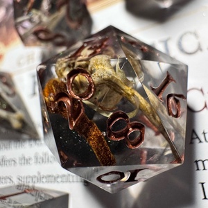 [Dark Ritual] - 7 darabos kocka készlet  - játék & sport - táblajáték és kártyajáték - társasjátékok - dobókocka - Meska.hu