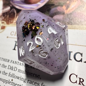 [Lavender Dreams] - Crystal d20  - játék & sport - táblajáték és kártyajáték - társasjátékok - dobókocka - Meska.hu