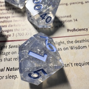 [Fractured Diamond] - 7 darabos kocka készlet  - játék & sport - táblajáték és kártyajáték - társasjátékok - dobókocka - Meska.hu