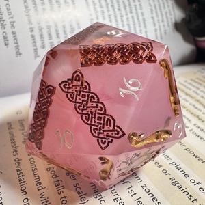 �Rose quartz - 42mm CHONK d20, Játék & Sport, Táblajáték és Kártyajáték, Társasjátékok, Dobókocka, Festett tárgyak, Mindenmás, MESKA