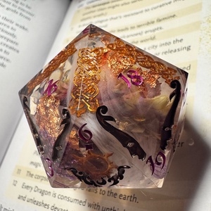 �Bloom - 42mm CHONK d20 - játék & sport - táblajáték és kártyajáték - társasjátékok - dobókocka - Meska.hu