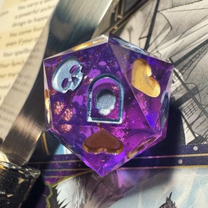 [Amethyst] - Death Save d20 - játék & sport - táblajáték és kártyajáték - társasjátékok - dobókocka - Meska.hu