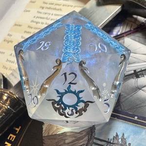 �Winterheart - 42mm CHONK d20 - játék & sport - táblajáték és kártyajáték - társasjátékok - dobókocka - Meska.hu