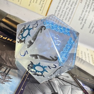 �Winterheart - 42mm CHONK d20 - játék & sport - táblajáték és kártyajáték - társasjátékok - dobókocka - Meska.hu