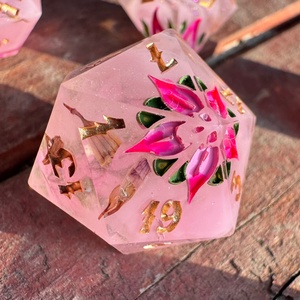 [Spring Bloom] - 7 darabos kocka készlet  - játék & sport - táblajáték és kártyajáték - társasjátékok - dobókocka - Meska.hu