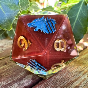 [To Valhalla] 35mm �wolf d20 - játék & sport - táblajáték és kártyajáték - társasjátékok - dobókocka - Meska.hu