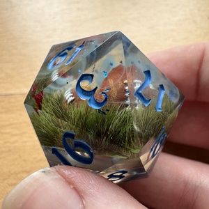 [MEGRENDELÉS] - d20 diorama  - játék & sport - táblajáték és kártyajáték - társasjátékok - dobókocka - Meska.hu