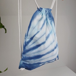 Vastag shibori hátizsák legyezőmintával - Meska.hu