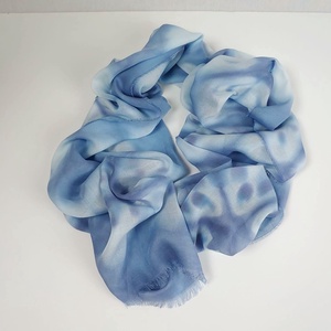 Nagyméretű pamutstóla, kék csillagos mintával, pöttyökkel -  - Meska.hu